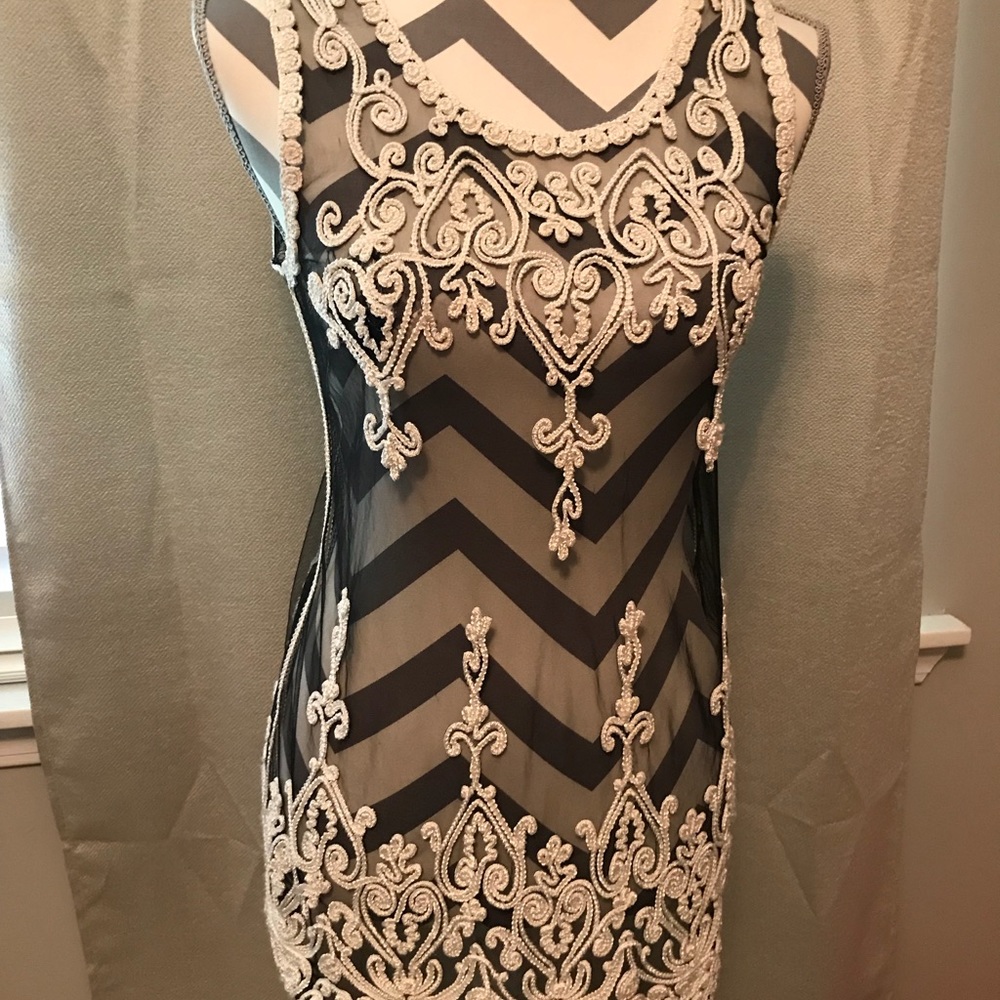 Beautiful Sheer Tank with Lace